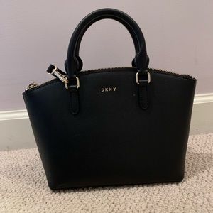 DKNY paige leather satchel. originally $198.
